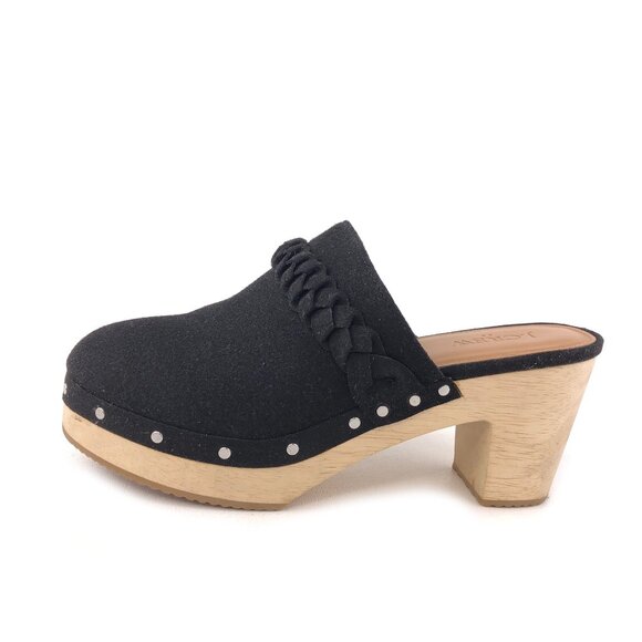 J. Crew Sueded Wooden Platform Clogs 6.5 - Picture 1 of 14
